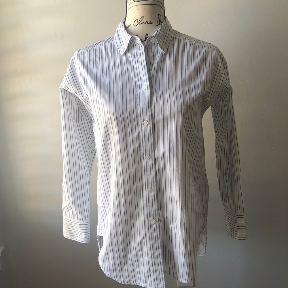J. Crew Relaxed-fit shirt in textured stripe